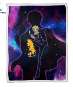 Vinsmoke Sanji Fleece Galaxy One Piece Anime Blanket 2 r2dpzx.jpg