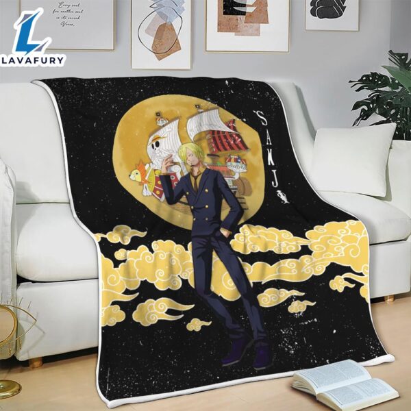 Vinsmoke Sanji Moon Style One Piece Anime Blanket