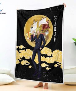 Vinsmoke Sanji Moon Style One Piece Anime Blanket 1 jvhjxm.jpg