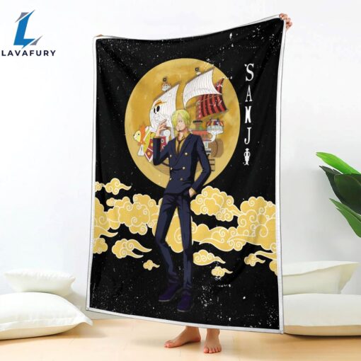 Vinsmoke Sanji Moon Style One Piece Anime Blanket