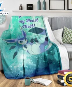 You Make My Heart Melt Glaceon Pokemon Blanket 2 uc6azp.jpg