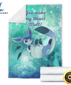 You Make My Heart Melt Glaceon Pokemon Blanket 3 rrarfe.jpg