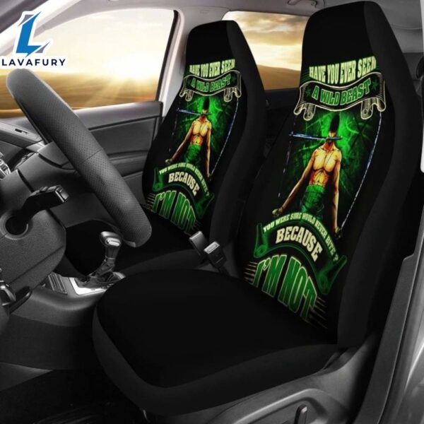 Zoro Anime One Piece Car Seat Covers Universal Fit