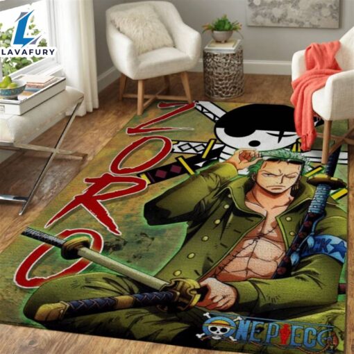 Zoro One Piece Anime Characters Area Rug