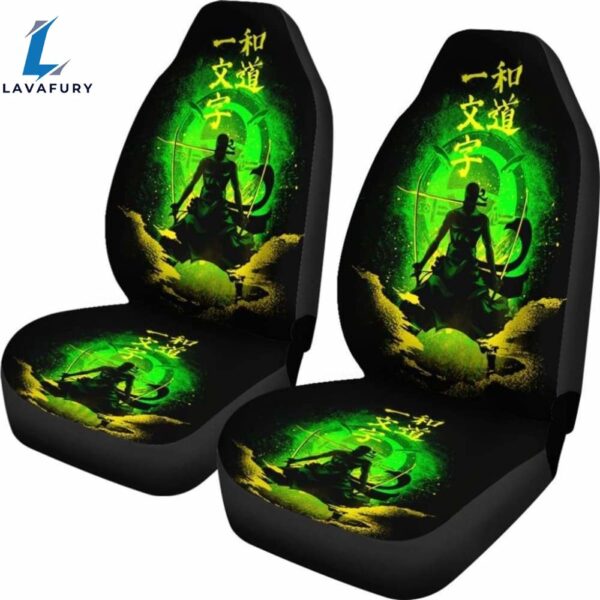 Zoro One Piece Car Seat Covers Anime Universal Fit