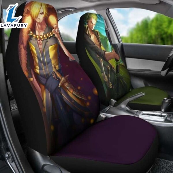Zoro Sanji One Piece Movie Car Seat Covers Universal Fit