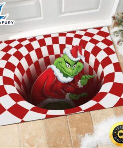 3D The Red Grinch Doormat Christmas Gift