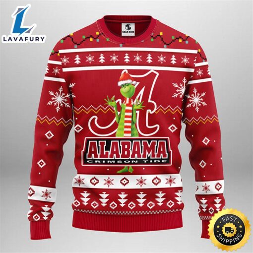 Alabama Crimson Tide Funny Grinch Christmas Ugly Sweater