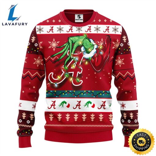 Alabama Crimson Tide Grinch Christmas Ugly Sweater