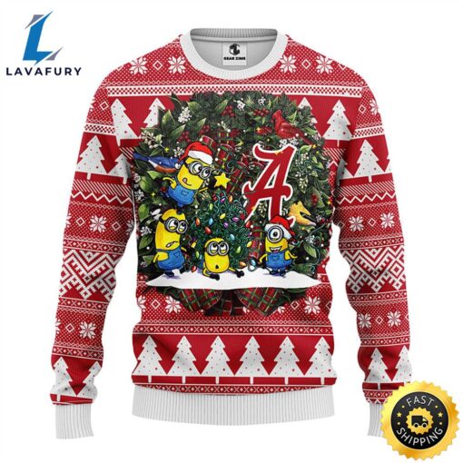 Alabama Crimson Tide Minion Christmas Ugly Sweater