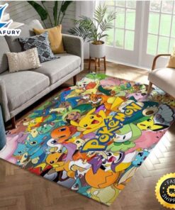 All Pokemon Area Rug  Living Room Carpet Christmas