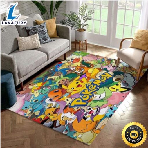 All Pokemon Area Rug  Living Room Carpet Christmas