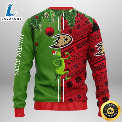 Anaheim Ducks Grinch & Scooby-doo Christmas Ugly Sweater