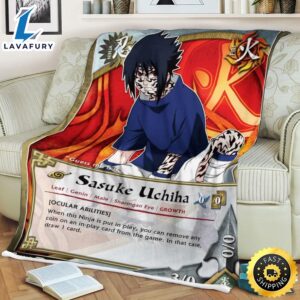 Anime Naruto Sasuke Sherpa Blanket