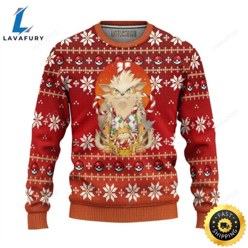 Arcanine Pokemon Ugly Sweater