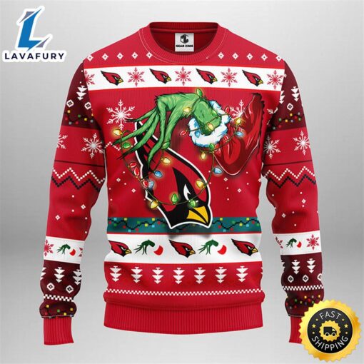 Arizona Cardinals Grinch Christmas Ugly Sweater