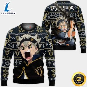 Asta Anime Black Clover Funny Ugly Sweater