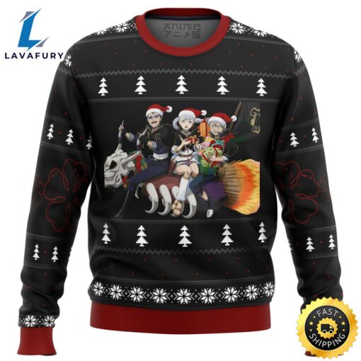 Asta Noelle Black Clover Holiday Manga Anime Ugly Sweater