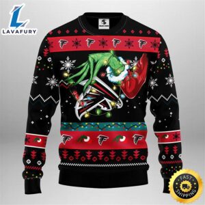 Atlanta Falcons Grinch Christmas Ugly Sweater