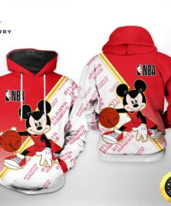 Atlanta Hawks NBA Mickey 3D Printed Hoodie