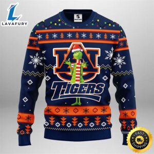 Auburn Tigers Funny Grinch Christmas Ugly Sweater