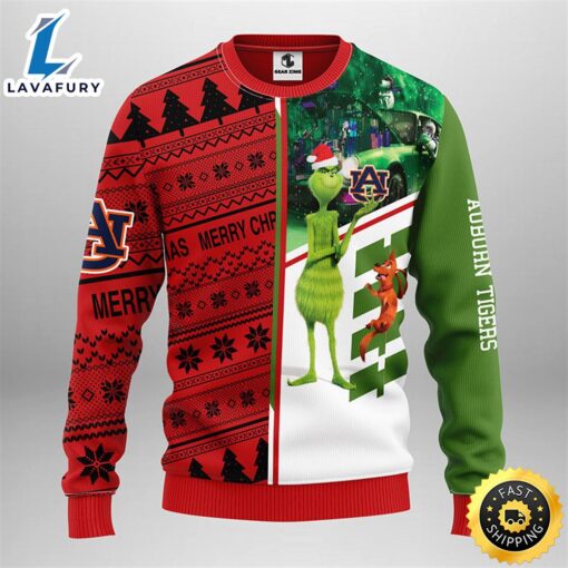 Auburn Tigers Grinch & Scooby-doo Christmas Ugly Sweater