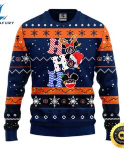 Auburn Tigers Hohoho Mickey Christmas Ugly Sweater