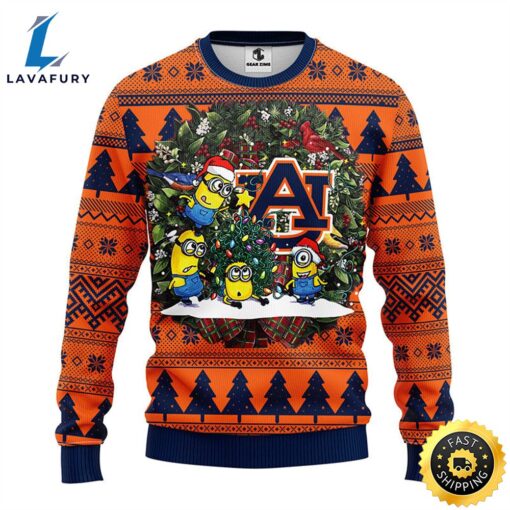 Auburn Tigers Minion Christmas Ugly Sweater