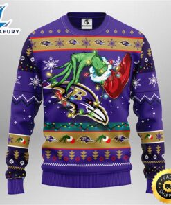 Baltimore Ravens Grinch Christmas Ugly…
