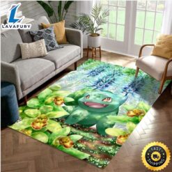 Beautigul Bulbasaur Pokemon Area Rug…