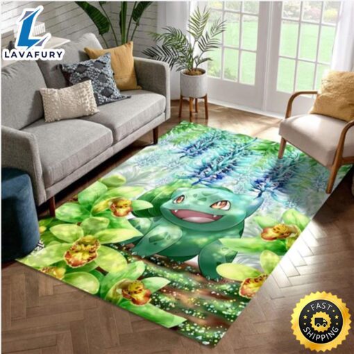 Beautigul Bulbasaur Pokemon Area Rug Living Room Rug US