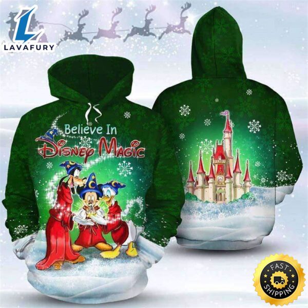 Believe In Disney Magic Mickey And Friends 3D Printed Hoodie