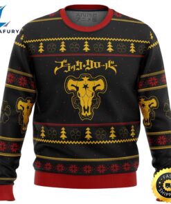 Black Bull Black Clover Anime Premium Ugly Sweater