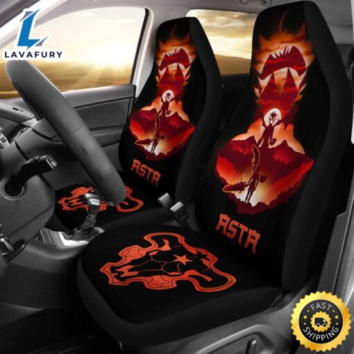 Black Clover Car Seat Covers Asta Black Clover