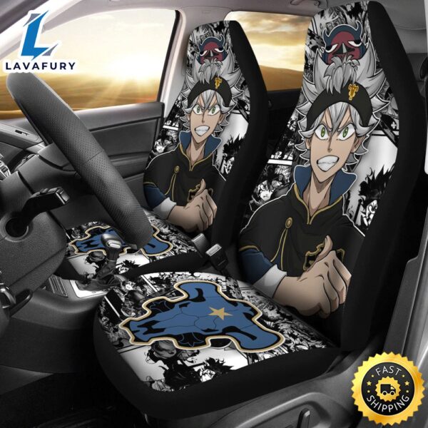 Black Clover Car Seat Covers Black Clover Car Accessories Fan Gift
