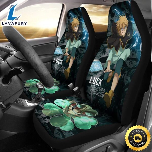Black Clover Car Seat Covers Luck Voltia Black Clover Car Accessories