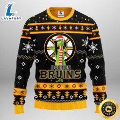 Boston Bruins Funny Grinch Christmas…