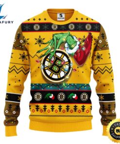 Boston Bruins Grinch Christmas Ugly…