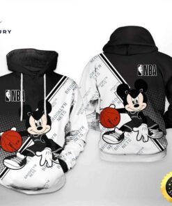 Brooklyn Nets NBA Mickey 3D Printed Hoodie