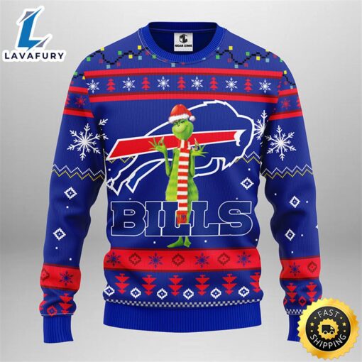 Buffalo Bills Funny Grinch Christmas Ugly Sweater