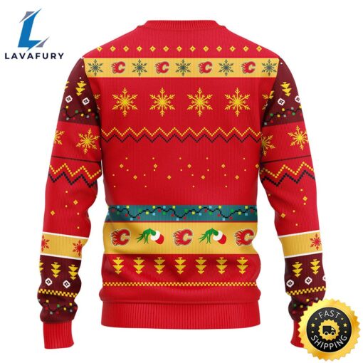 Calgary Flames Grinch Christmas Ugly Sweater