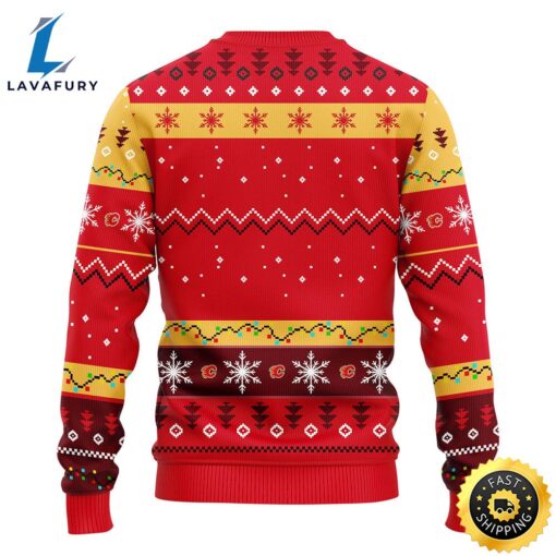 Calgary Flames Hohoho Mickey Christmas Ugly Sweater