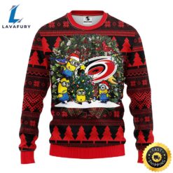 Carolina Hurricanes Minion Christmas Ugly…