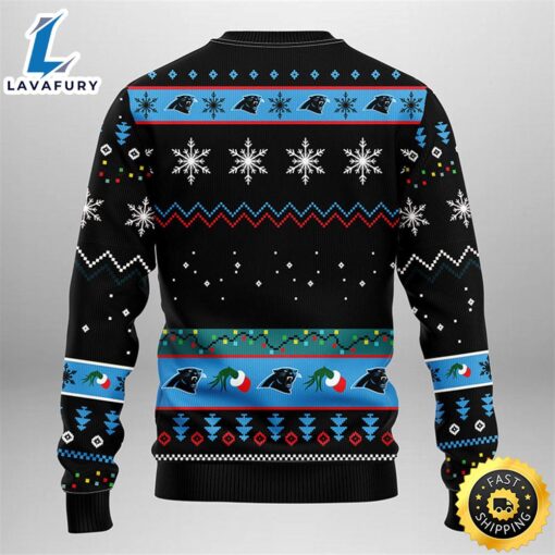 Carolina Panthers Grinch Christmas Ugly Sweater