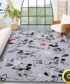 Celebrating 90 Years Of Mickey Mouse Movie Area Rug Kitchen Rug Home Decor