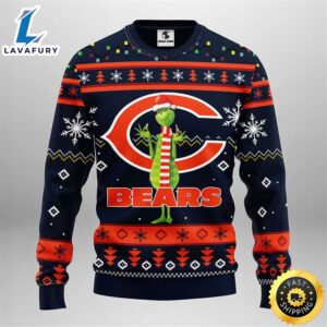 Chicago Bears Funny Grinch Christmas…