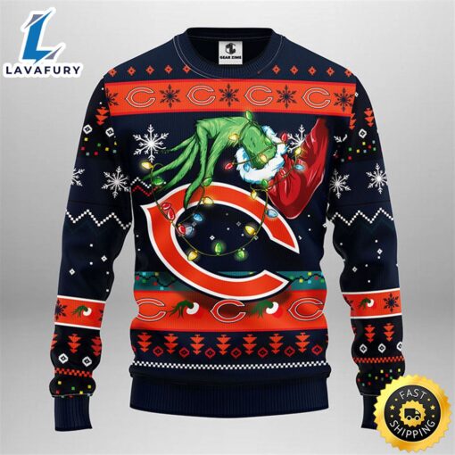 Chicago Bears Grinch Christmas Ugly Sweater