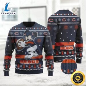 Chicago Bears Mickey Mouse Funny Disney Ugly Christmas Sweater