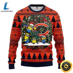 Chicago Bears Minion Christmas Ugly…