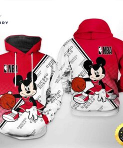 Chicago Bulls NBA Mickey 3D Printed Hoodie